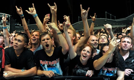 Iron Maiden fans In Sydney, Australia.