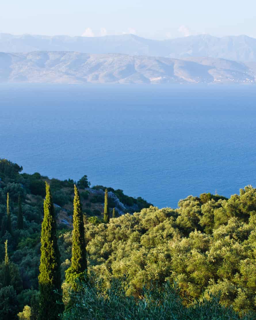 Landscape from the mountains, Corfu.