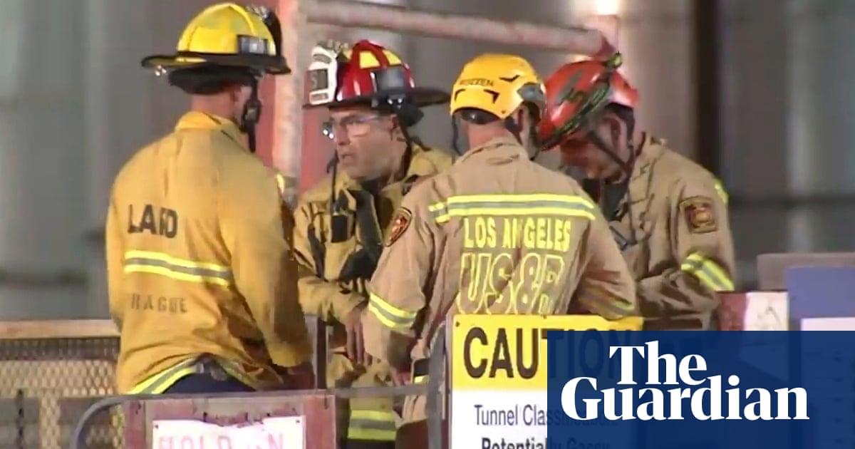 ‘We feared the worst’: 31 construction workers rescued after LA tunnel collapse