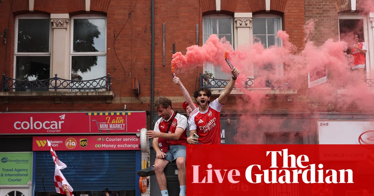 Arsenal’s Premier League trophy parade: title celebrations in north London – live