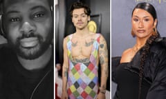 Inflo, Harry Styles and Cleo Sol, who have topped the nominations for the 2023 Ivor Novello awards.