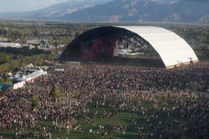 Aerial view of the crowd