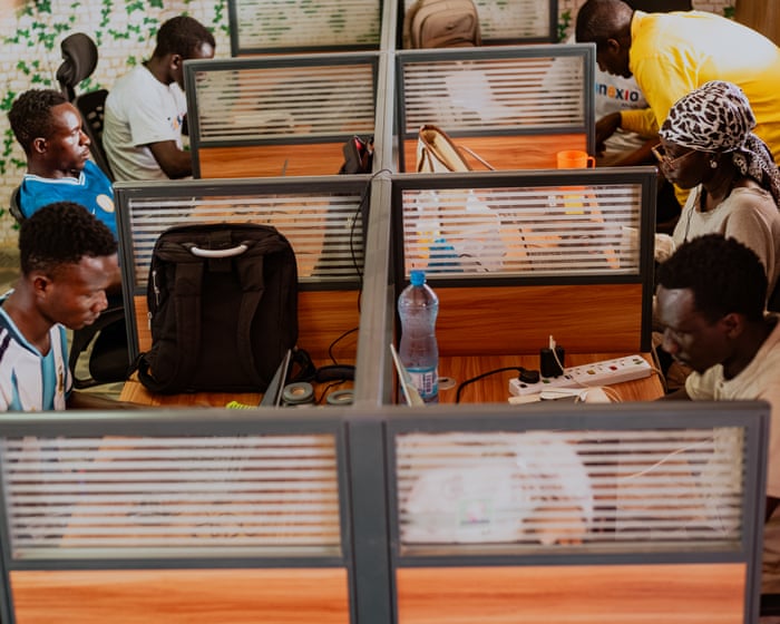 Image accompanying the story: ‘Someone else will do it for less’: refugees in Kenya are powering tech for dwindling pay
