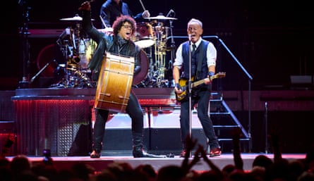Bruce Springsteen with Jake Clemons of the E Street Band.