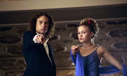Heath Ledger as Patrick and Stiles as Kat in 10 Things I Hate About You
