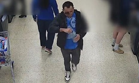 CCTV image of Abdul Ezedi at a Tesco store in north London after the attack.