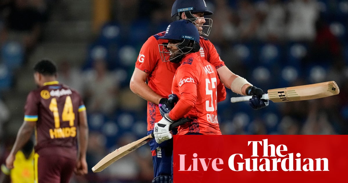 England beat West Indies to take 3-0 lead and win men’s T20 series – as it happened
