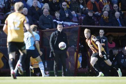 Graham Alexander watches Bradford