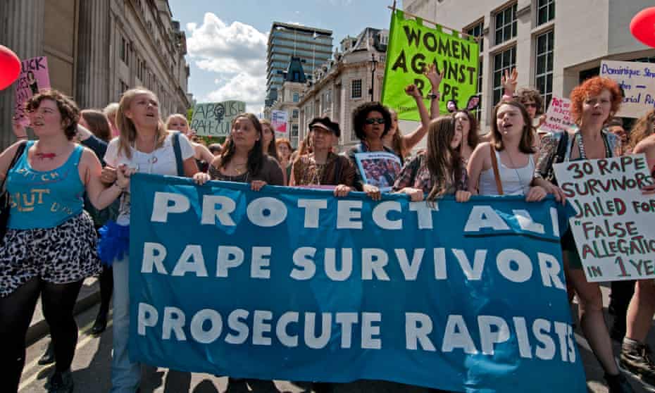 March against rape and sexual violence in central London in 2011