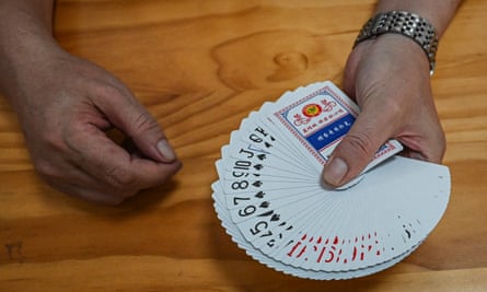 A pack of cards.