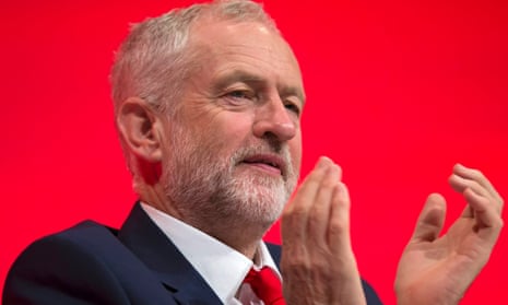 A smile of victory for Jeremy Corbyn. 