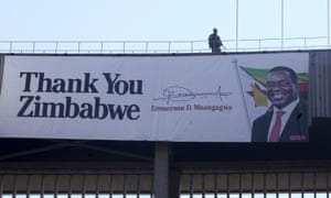 A soldier stands guard during the inauguration ceremony of Emmerson Mnangagwa, at the National Sports Stadium in Harare