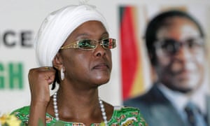 Grace Mugabe at a Zanu-PF party meeting near Harare in 2010.
