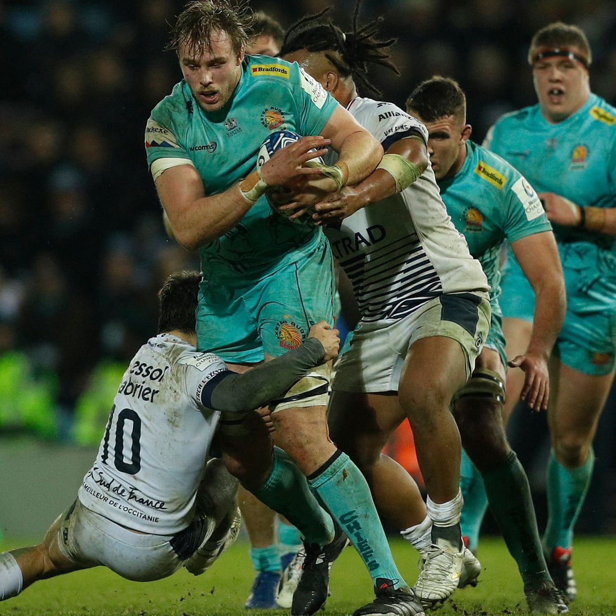 jonny gray hat trick inspires exeter to easy win over montpellier champions cup the guardian jonny gray hat trick inspires exeter to easy win over montpellier champions cup the guardian