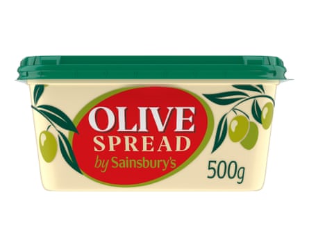 A tub of Sainsbury’s Olive Spread