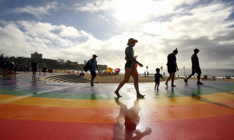Rainbow at Coogee beach