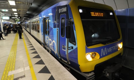 A city loop train in Melbourne