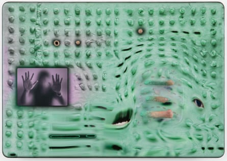 Double Interface - Green, 2023, by Tishan Hsu.