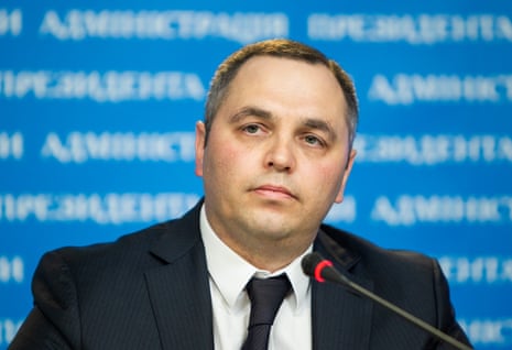 Andriy Portnov during a news conference in 2013.