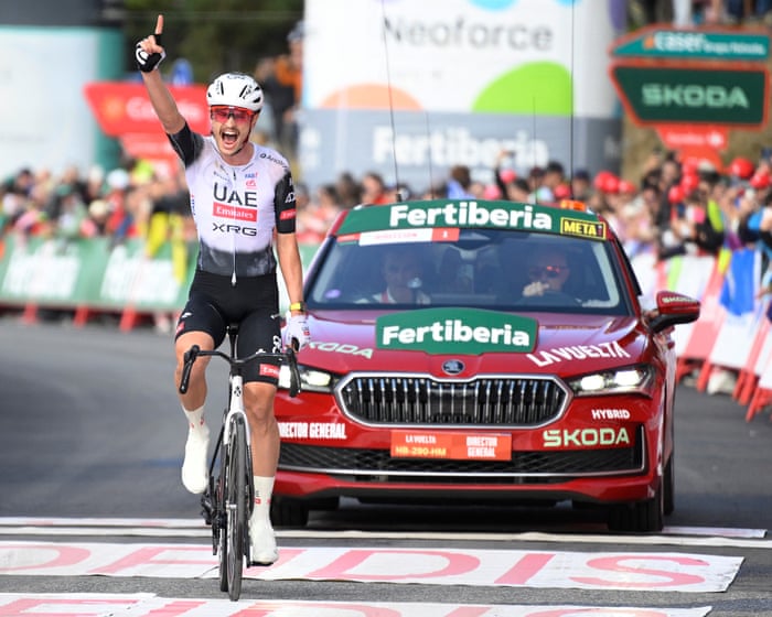 Jay Vine’s solo attack wins Vuelta’s sixth stage as Vingegaard loses lead to Traeen