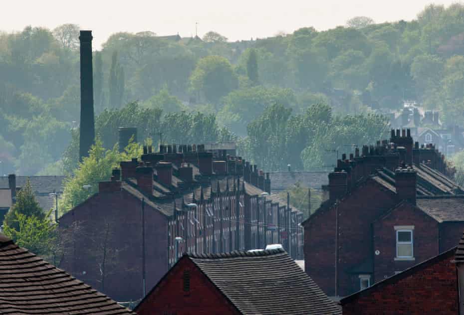 An urban landscape of Potteries factory housing in Middleport, Stoke-on-Trent