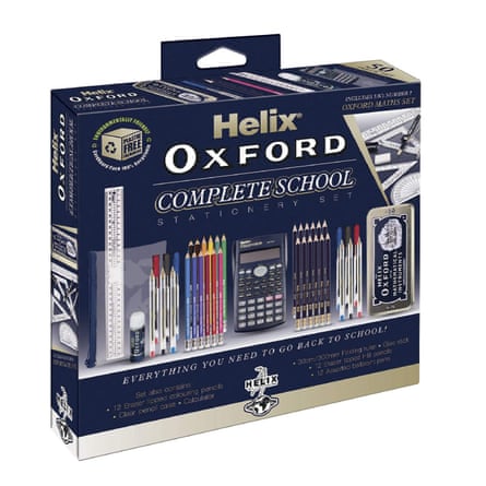 Helix Oxford Complete Back to School Stationery Set