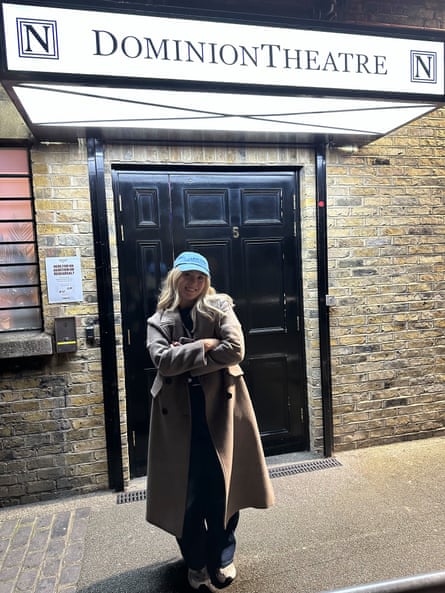 Daisy Potter outside the Dominion Theatre