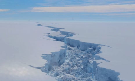 antarctica aerial view