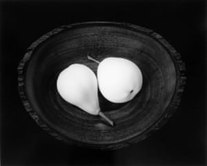 Paul Caponigro: Two Pears, Cushing, Maine, 1999. Peter Fetterman: ‘In the 1990s, Paul Caponigro experienced some serious health and family issues, which curtailed his ability to work. Fortunately for us, he regained his strength and creative impulses, and produced work equal to, if not greater than, some of his earlier accomplishments. This image is one of them. Its sheer physical beauty when one contemplates it quietly on a wall I cannot even begin to articulate. One is speechless and almost in a trance’