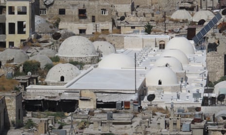 The restored Al-Saqatiyya Souk in Aleppo, Syria.