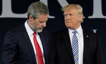 Jerry Falwell Jr and Donald Trump in 2017