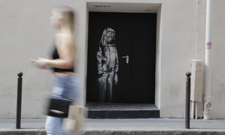 Banksy mural at Bataclan