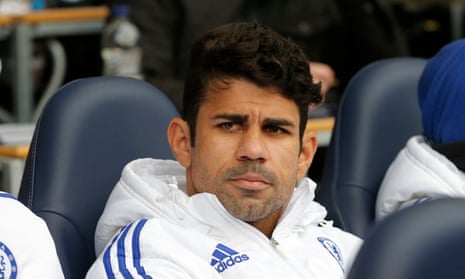 Diego Costa was an unused substitute against Tottenham despite the champions not having another centre-forward in their squad.