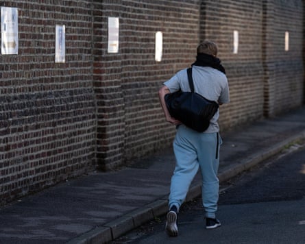 Someone walks away from HMP Brixton