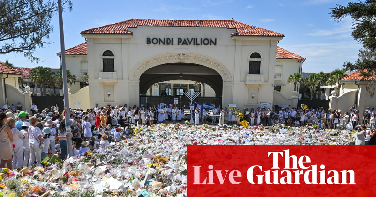 Australia news live: national day of mourning for Bondi victims on 22 January; PM shares condolences for family of farmer killed in Longwood fire