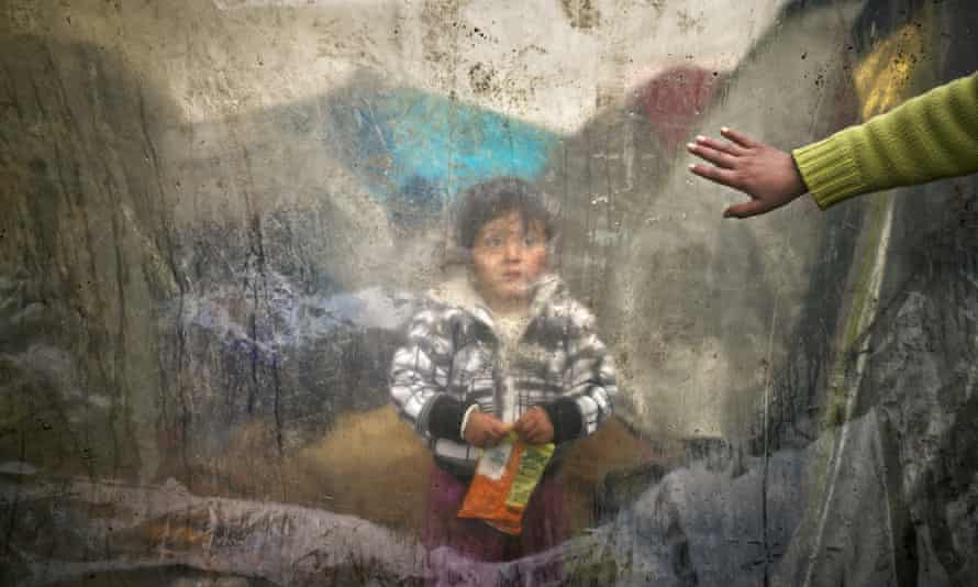 A child in the Idomeni refugee camp in Greece, 2016