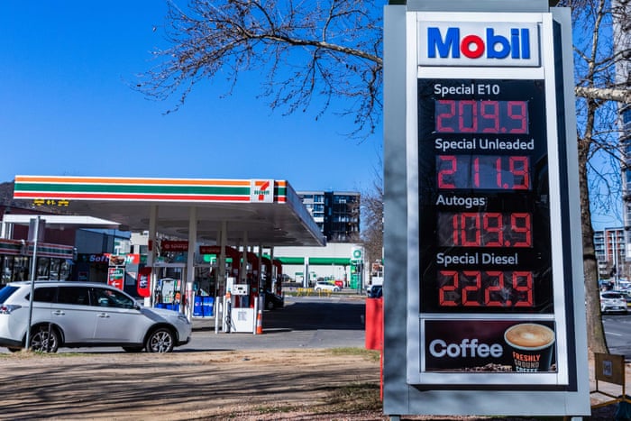 A petrol station in Canberra