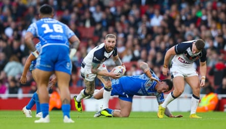 Sam Tomkins (Captain) of England England v Samoa, Rugby League World Cup 2021, Semi Final, Rugby League, Emirates Stadium, London, UK - 12 Nov 2022
