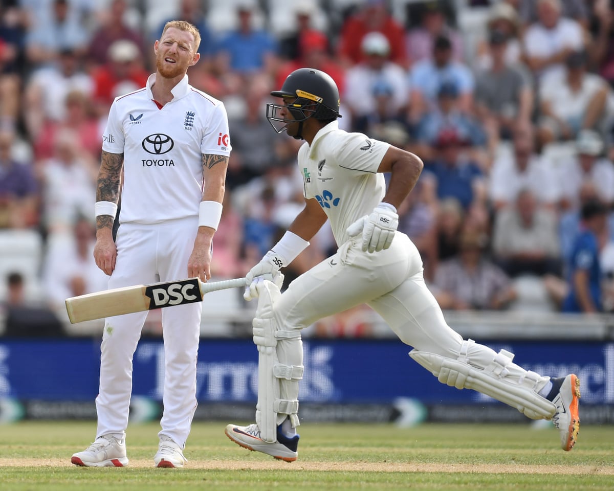 Ravindra helps New Zealand build 204-run lead against England in decisive third Test – as it happened