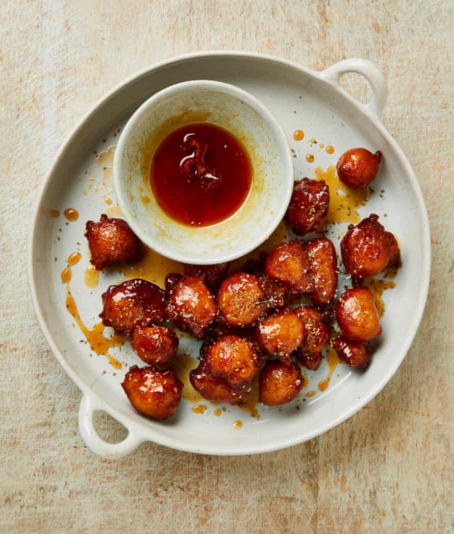 Yotam Ottolenghi’s rooibos glazed fritters with aniseed.