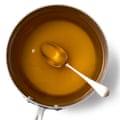 Felicity Cloake’s Bun Cha step 4. Put the fish sauce, rice vinegar and sugar for the dipping sauce in a saucepan with 600ml water, and heat, stirring, until the sugar dissolves.