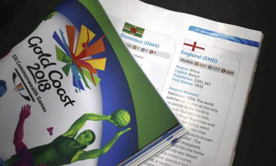 The 2018 Commonwealth Games programme