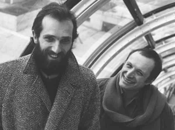 Renzo Piano, a sinistra, e Richard Rogers nel 1977