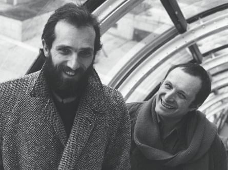 Renzo Piano, left, and Richard Rogers in 1977