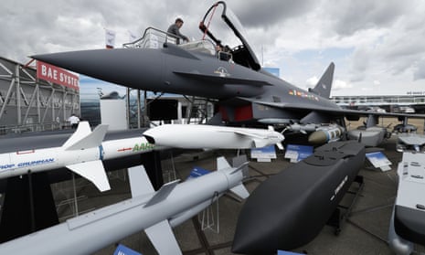 The increase in sales was helped by a £5bn order for Typhoon fighter jets made by BAE Systems.