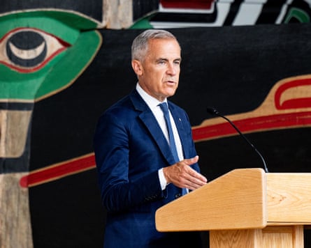 Mark Carney addresses delegates at the meeting