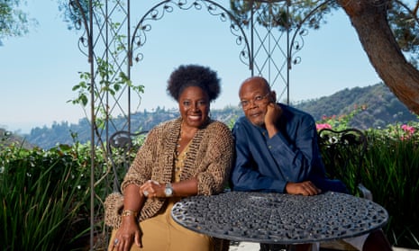 ‘Gabon makes me feel alive in a way that I don’t feel here’ … Jackson with Richardson at their LA home.