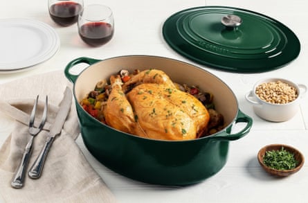 Le Creuset 8 Quart Oval Enamel Cast Iron Dutch Oven with Lid