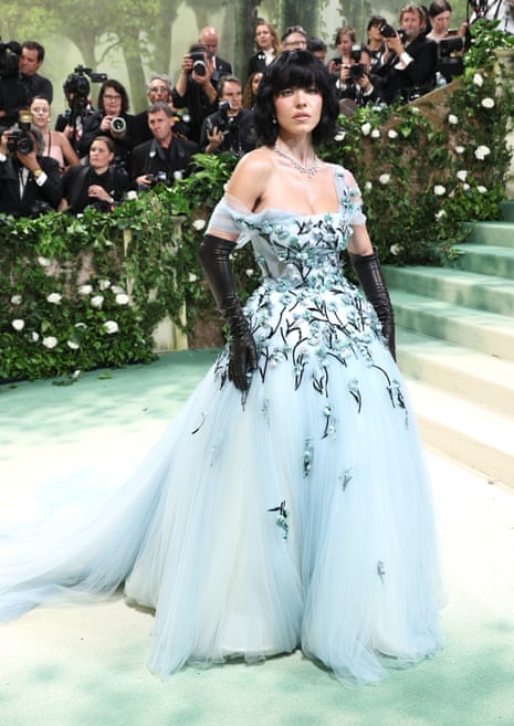 lady gaga met gala dress 2024 THIS IS WHAT I WOULD HAVE WORN TO THE MET GALA. THE GIMP OF THE GARDEN. Outfit @aziz_rebar mask @philiptreacy Fashion Direction by @nicolaformichetti photo @domenvandevelde styling @hunterclem_ hair @fredericaspiras make