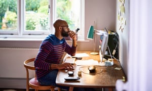 Man working from home